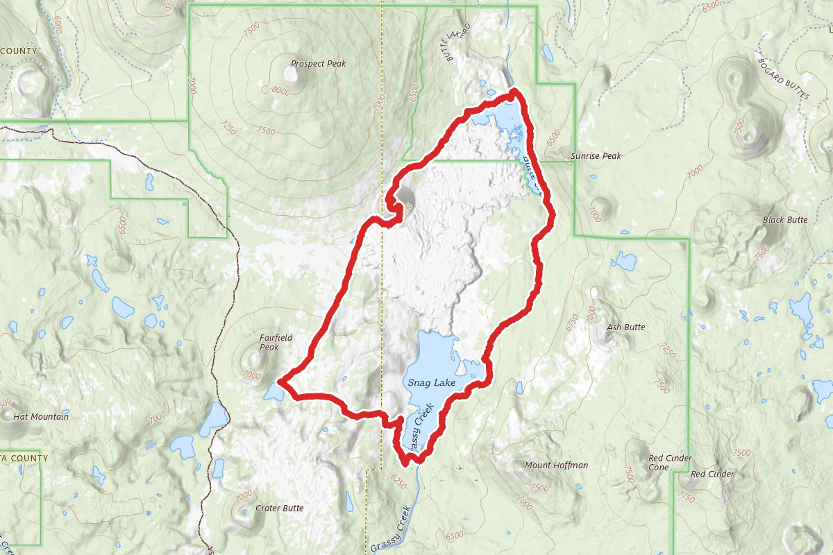 Butte Lake to Snag Lake loop