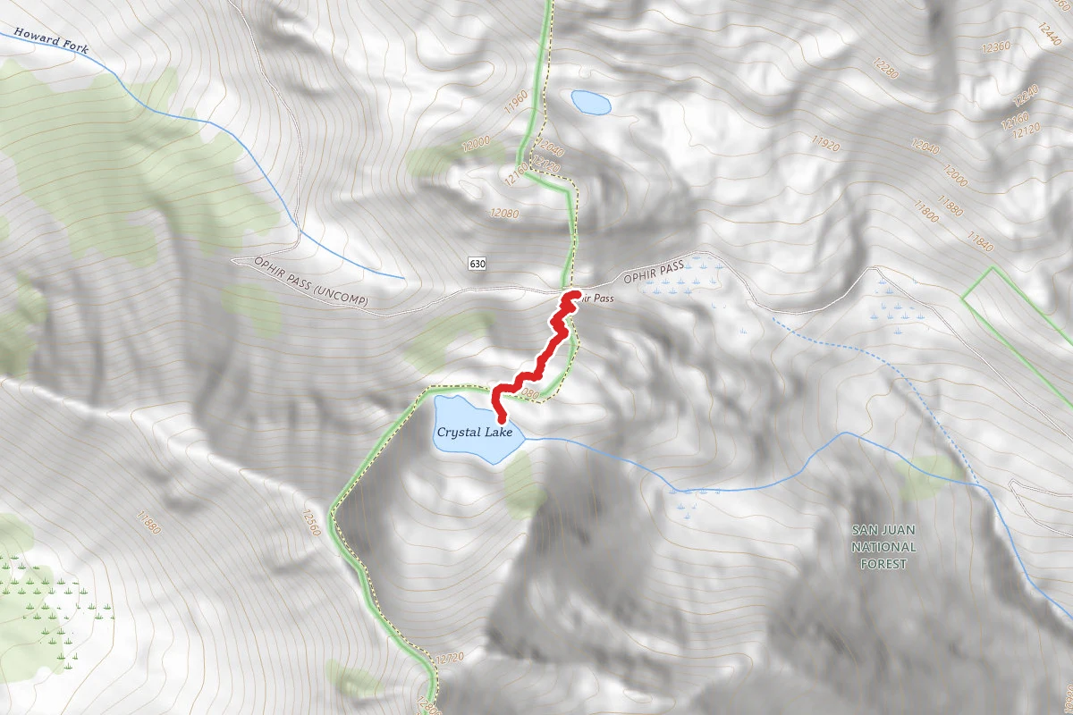 Ophir Pass to Crystal Lake