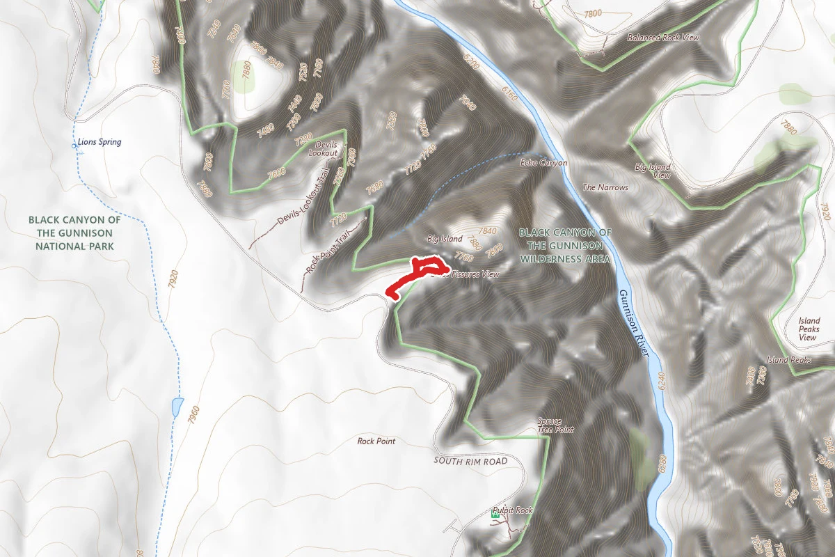 Cross Fissures Trail