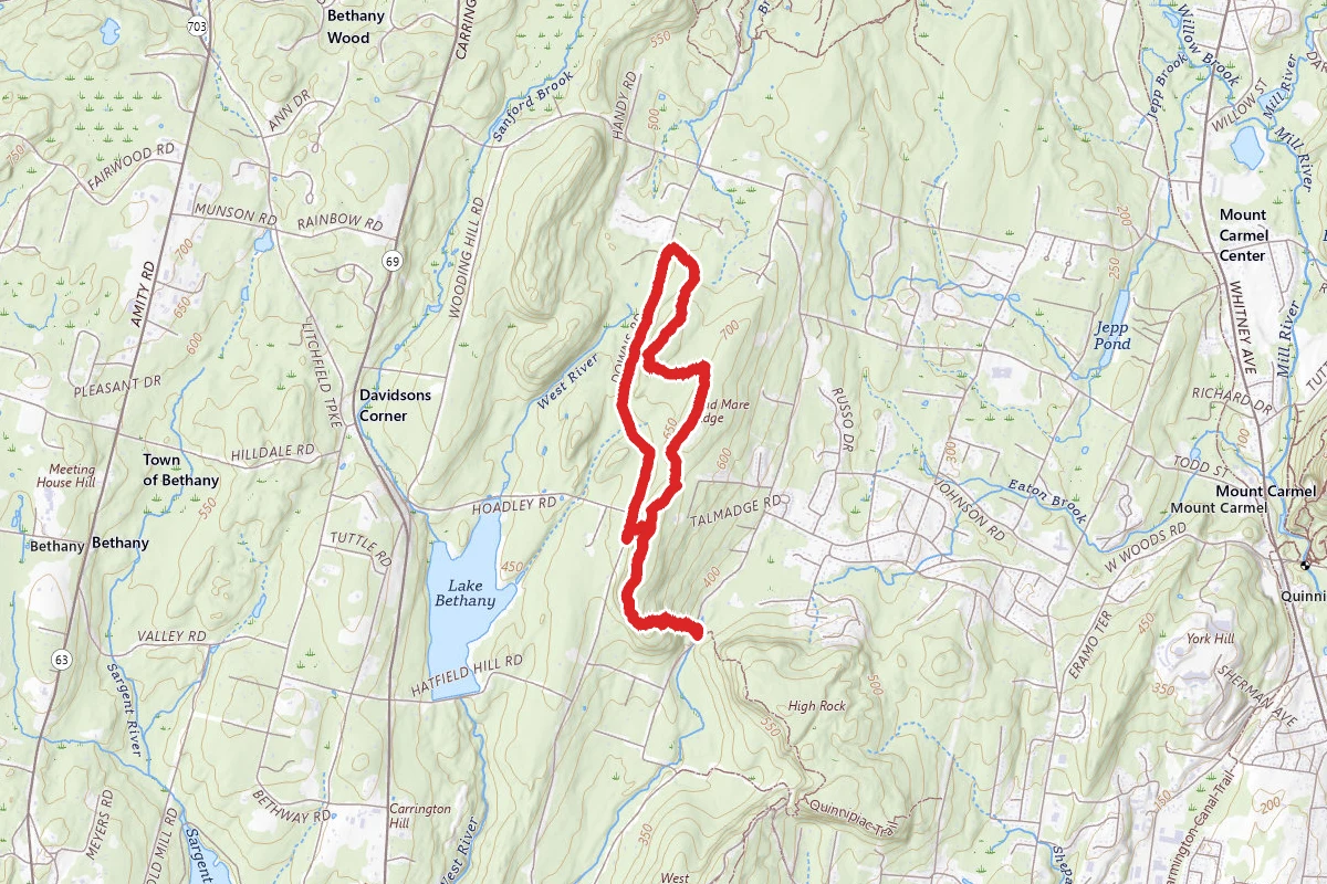 Quinnipiac Trail Deer Mountain Section