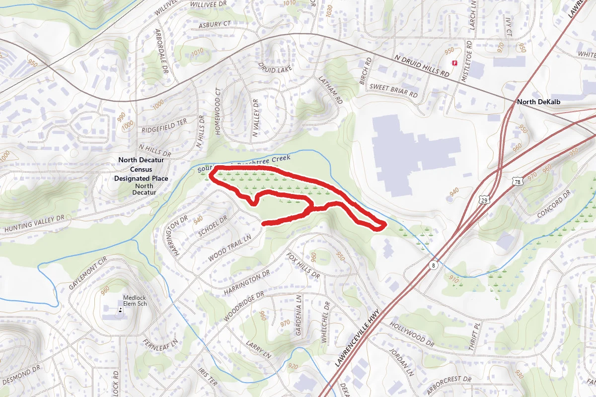 Hardwood Forest, Pine Forest, Beaver Pond, and Creek Loop