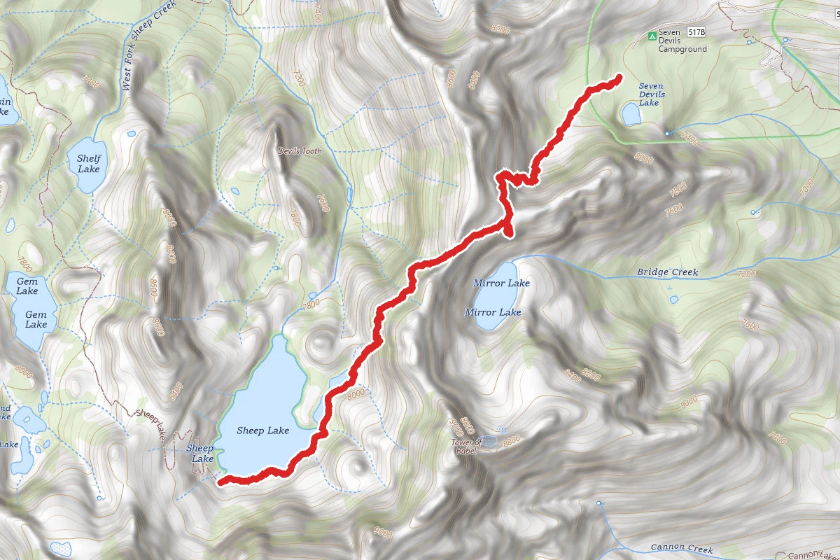 Sheep Lake Shortcut