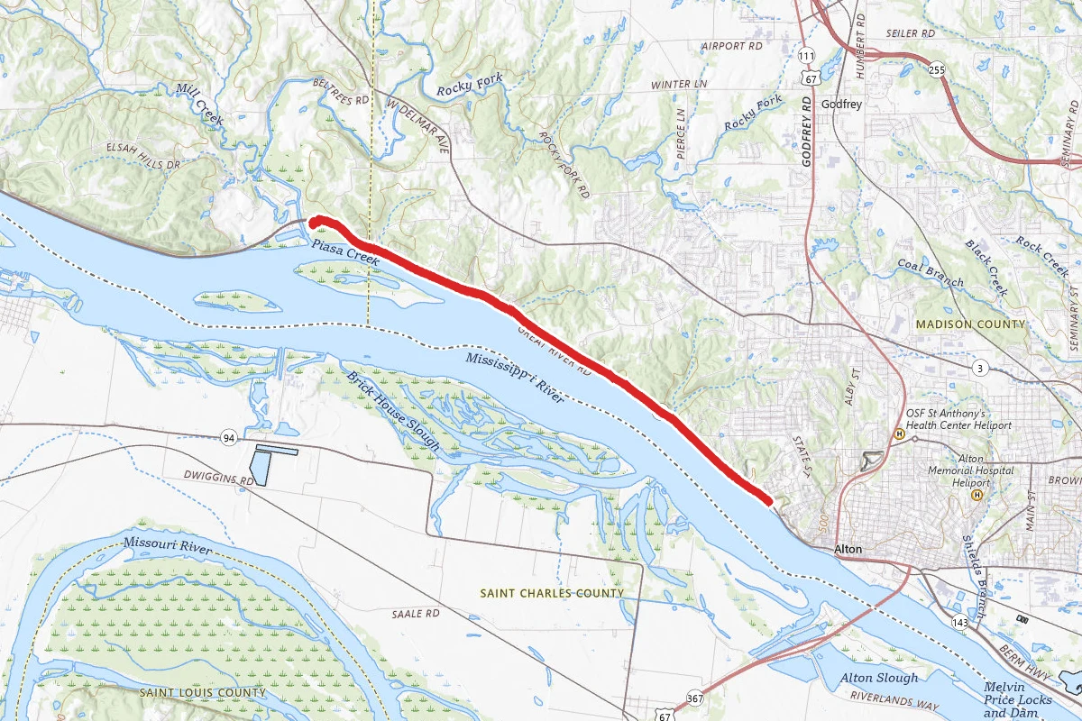 Great River Road Bike Trail