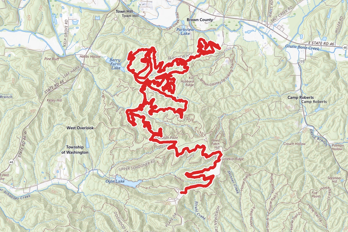 Pine, Green Valley, Hesitation Point, Walnut, Lime Kiln, Aynes, North Tower