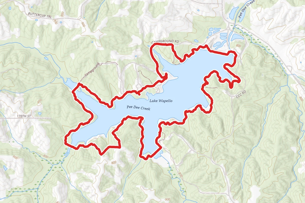 Lake Wapello Lake Shore Trail