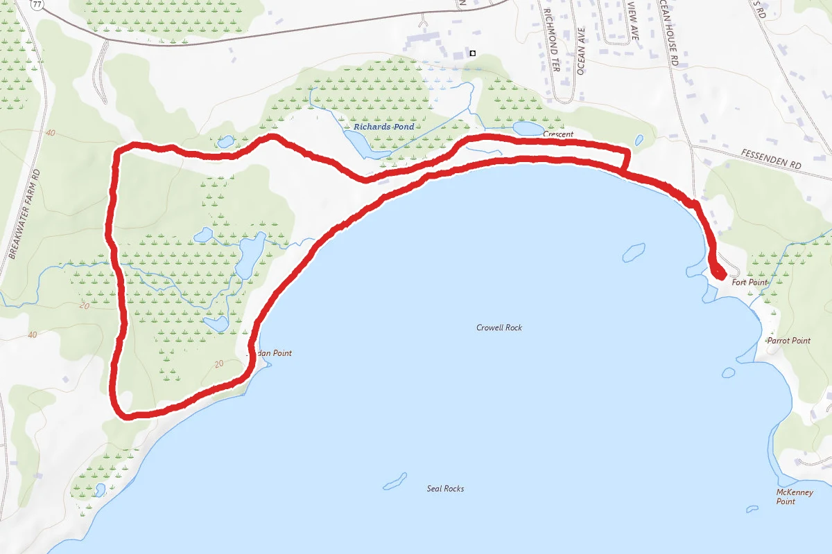 Kettle Cove to Crescent Beach State Park Loop