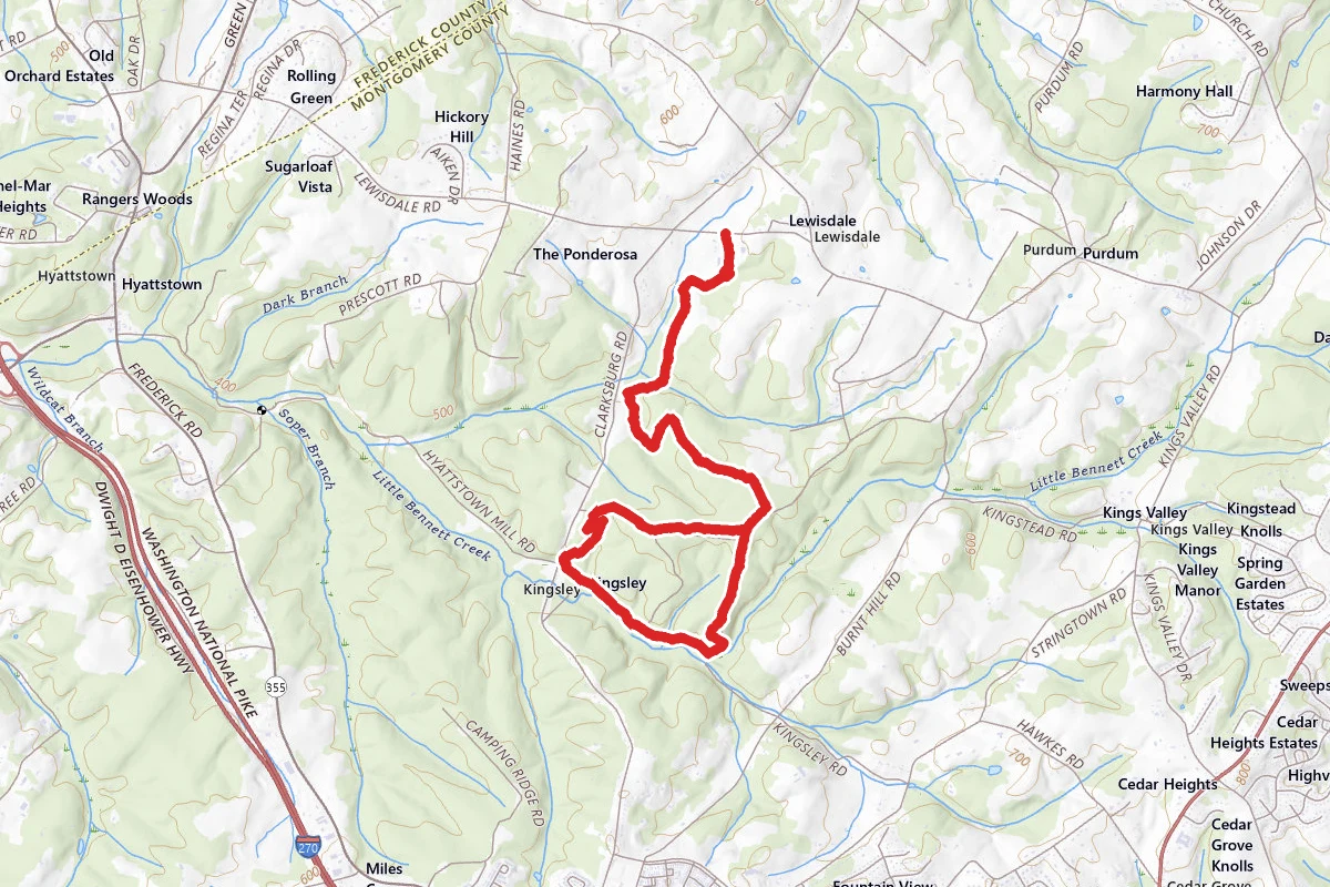 Lewisdale, Purdum, Kingsley and Loggers Trail