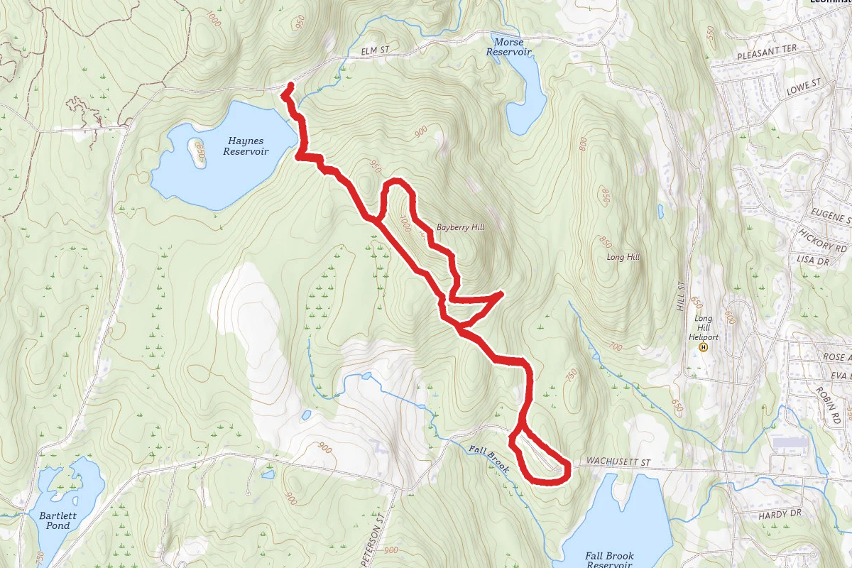 Haynes Reservoir to Blue Dot Loop