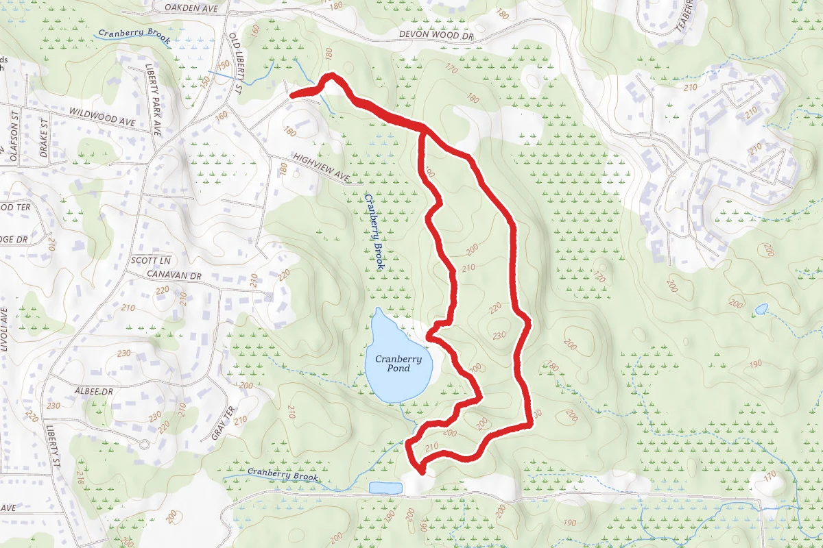 Cranberry Pond Via Red Trail Loop