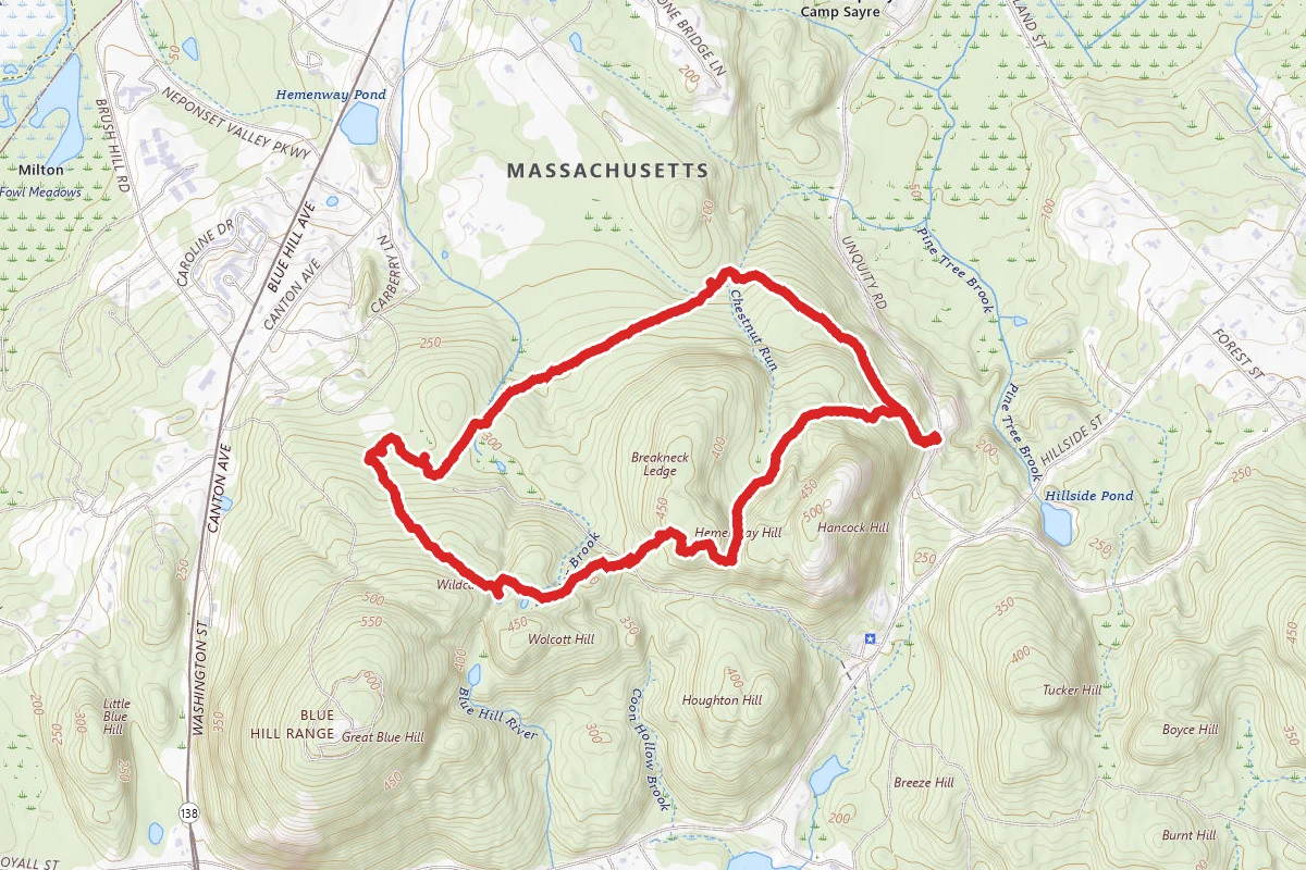 Breakneck Ridge, Puddle and Wolcott Path, and Chestnut Run Loop