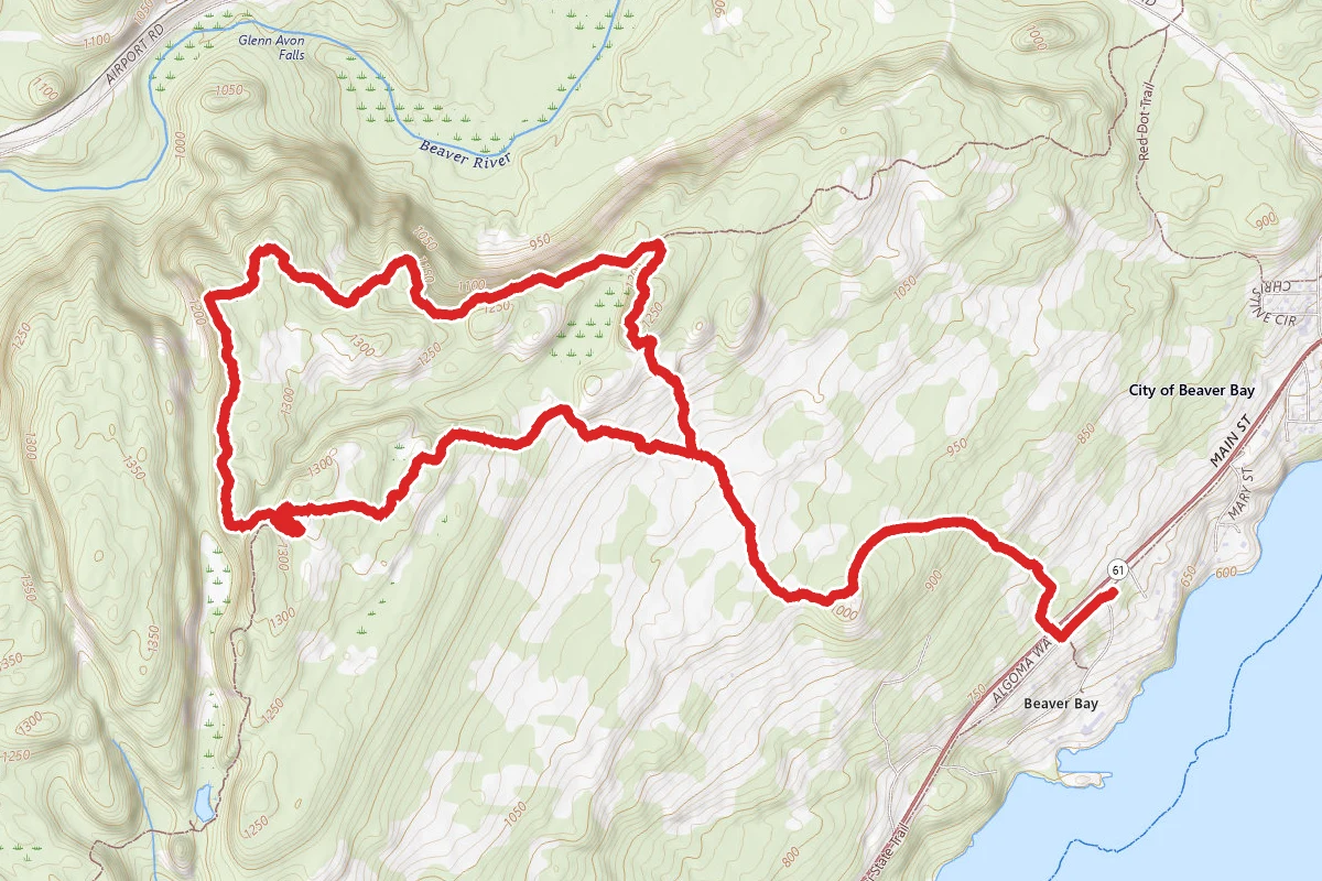 Cove Point Loop to Superior Hiking Trail Loop