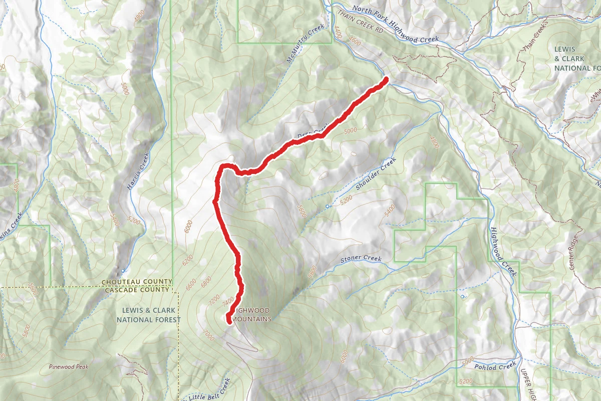 Highwood Baldy Trail