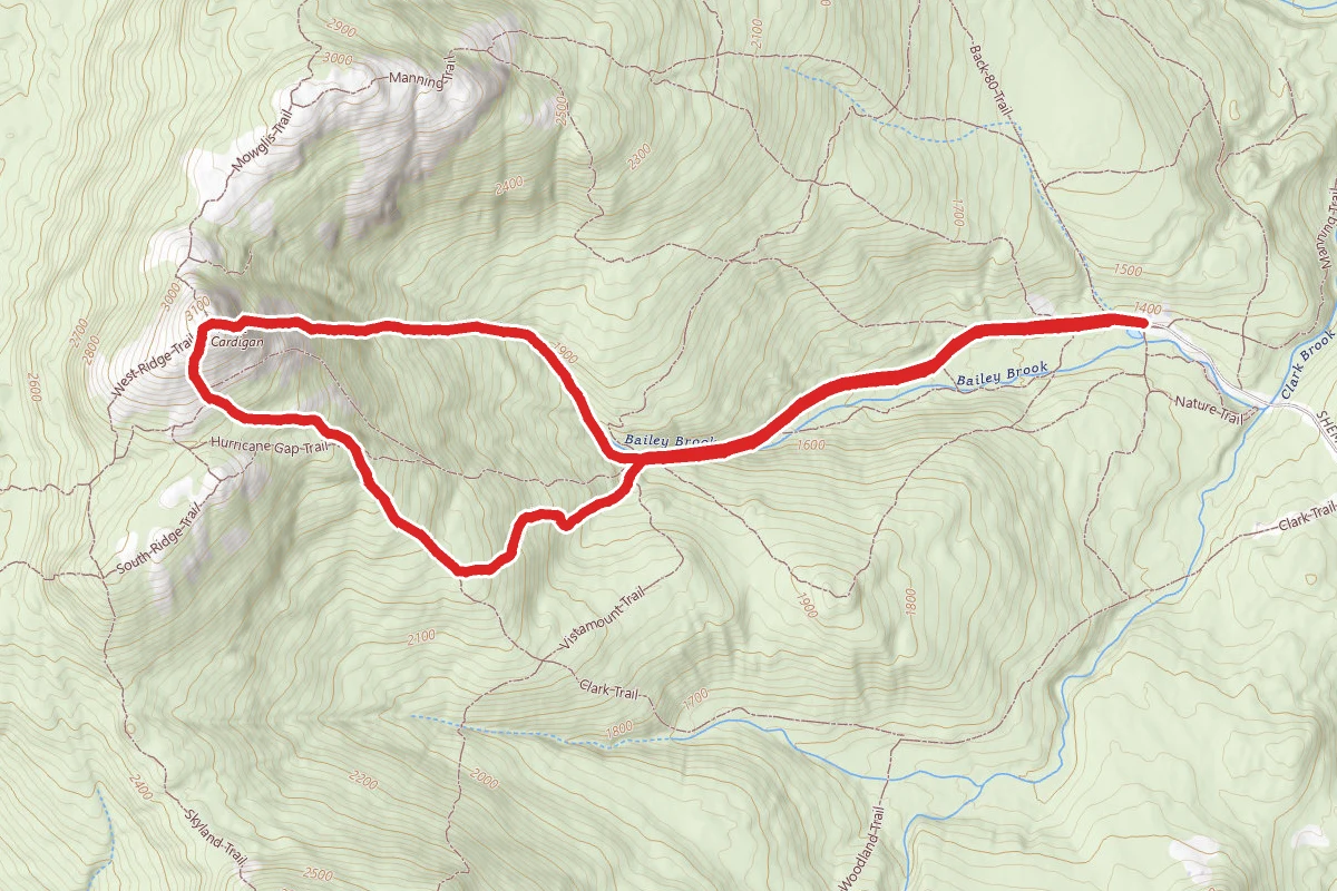 Mount Cardigan via Holt and Clark Trail