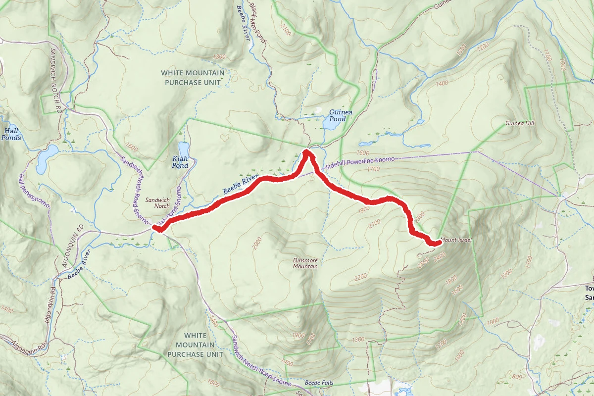 Gineua Trail to Mt. Israel