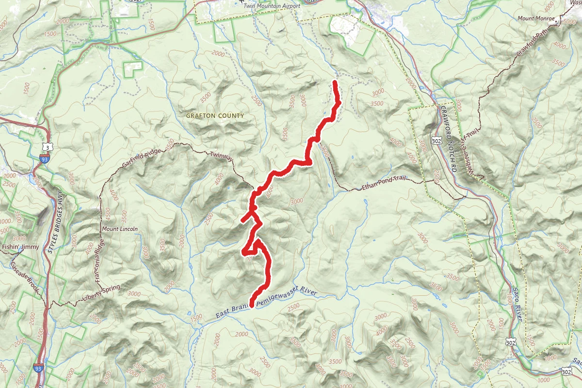 Zealand Trail to Bondcliff Trail
