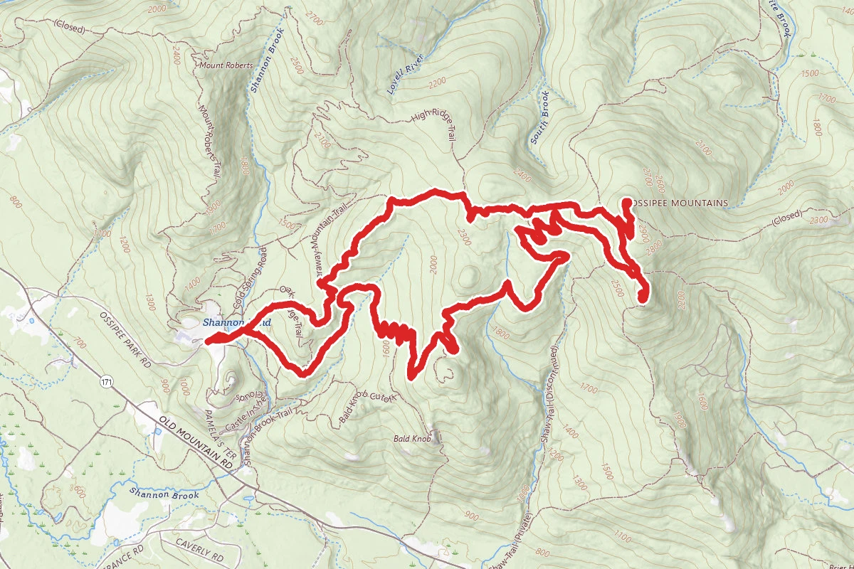 Mount Shaw and Black Snout Loop