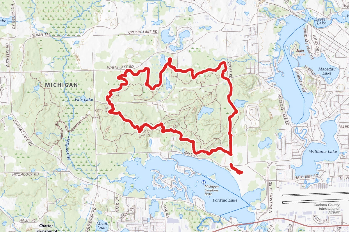 Pontiac Lake Recreation Area Trail