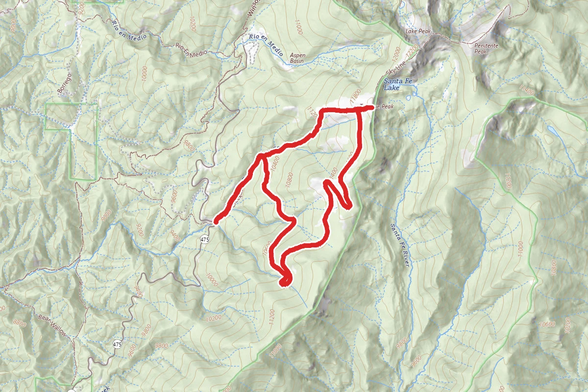 Tesuque and Aspen Vista Loop