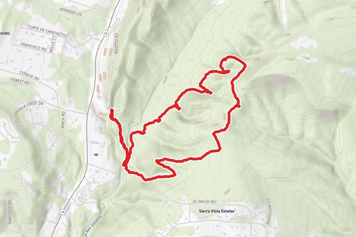 Milne, Wagon Road, Ridge and Arroyo Loop East