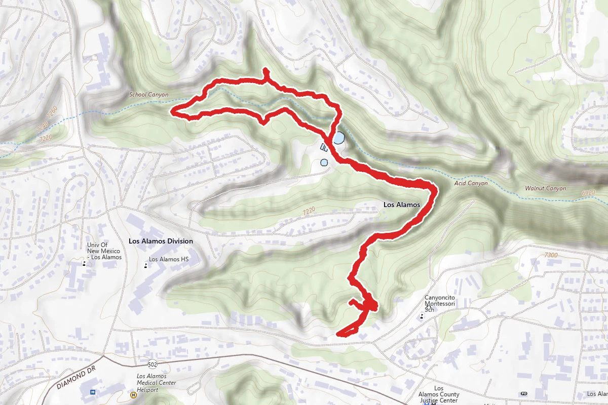 North and South Pueblo Bench Trail Loop