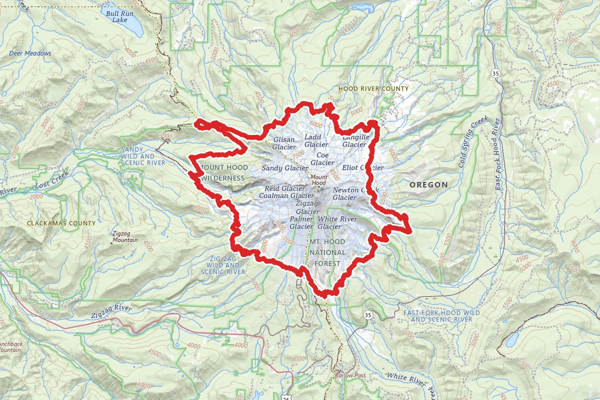 Timberline Trail Around Mount Hood From Cloud Cap Inn