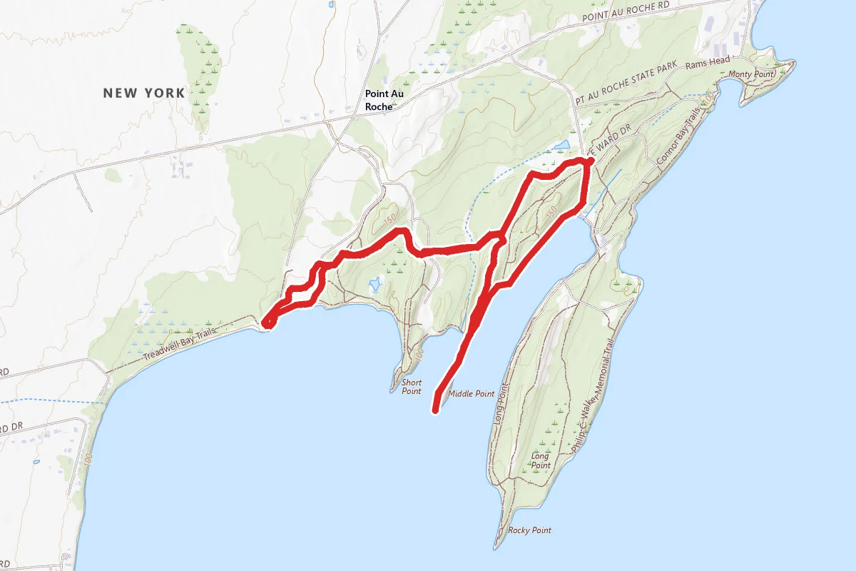 Rams Head, Middle Point and the Bluff Loop