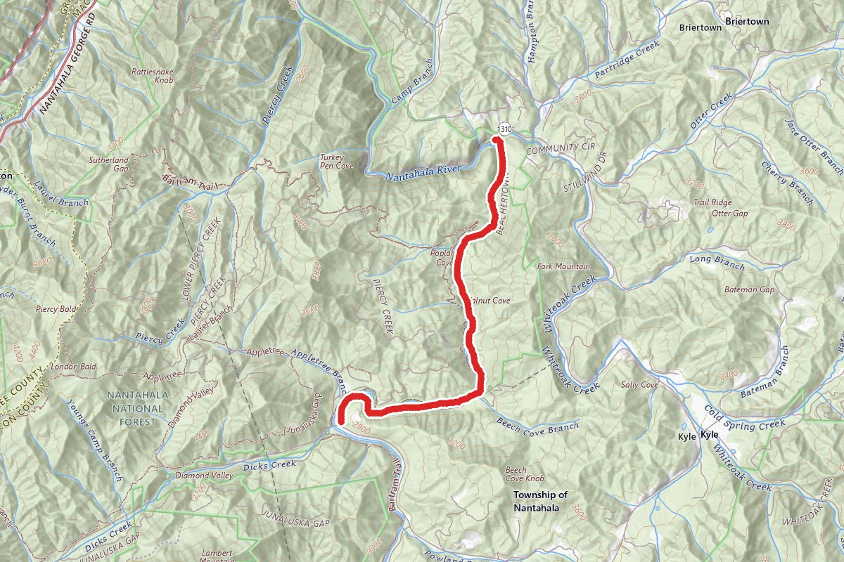 Old River Road route map