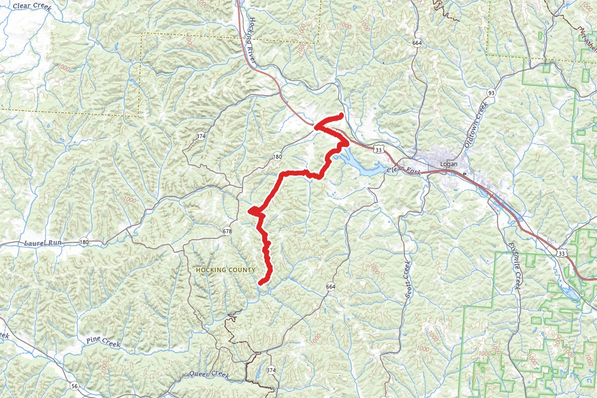 Buckeye Trail - Old Man's Cave Section 8-15