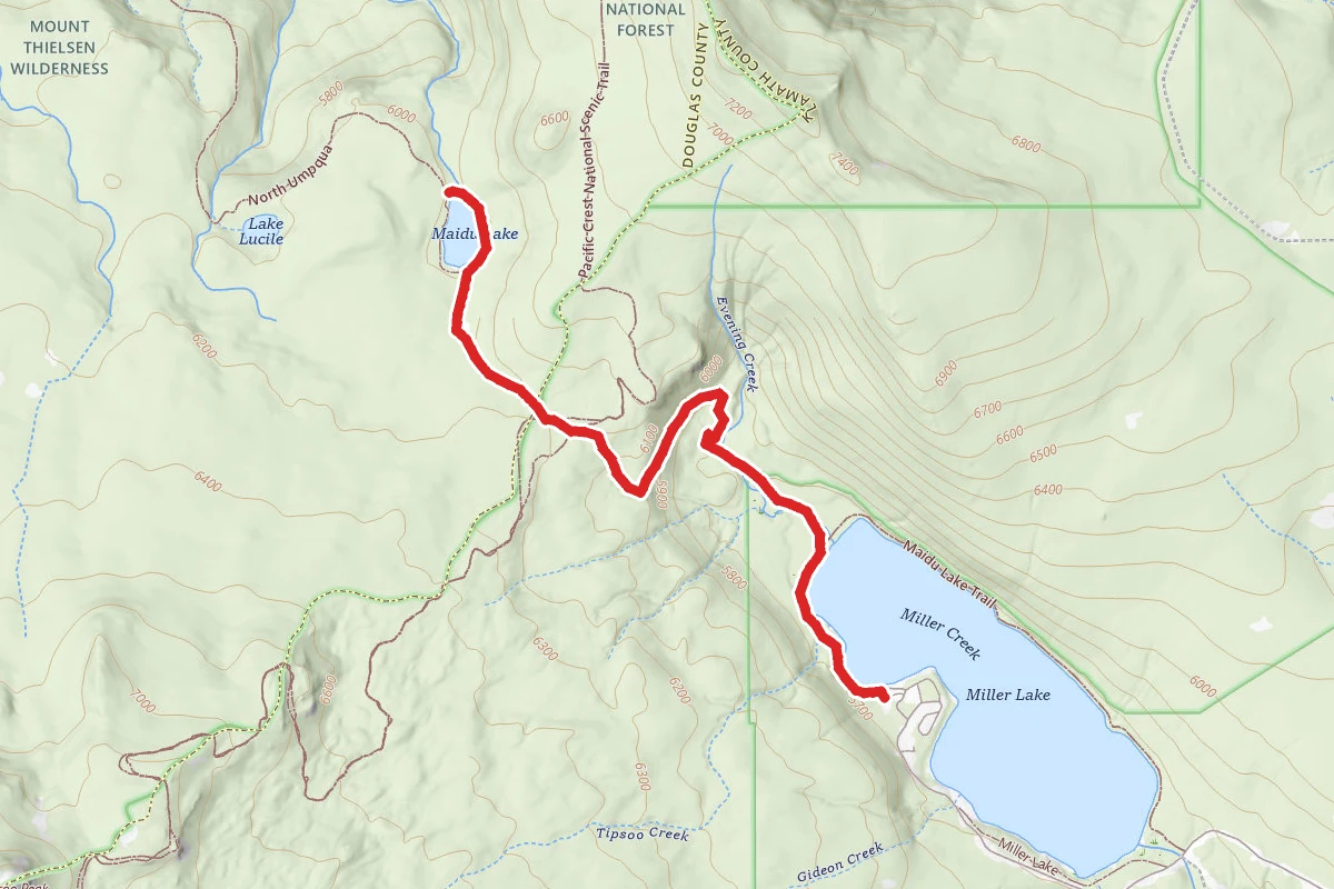 Miller Lake to Maidu Lake
