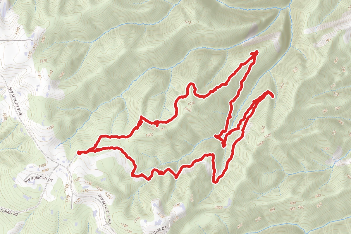 Saltzman Road, Wildwood Trail, and Firelane 5 Loop