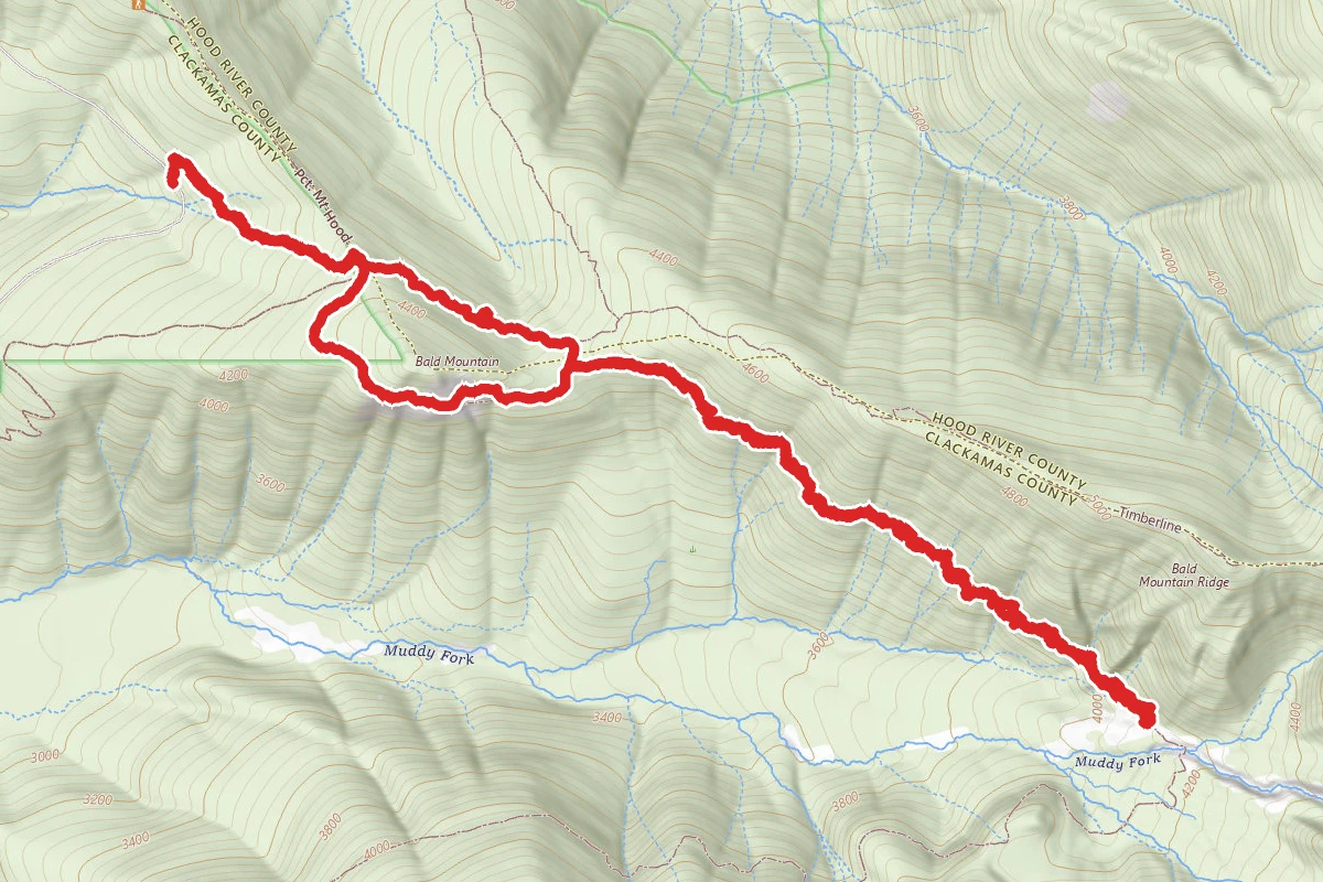 Bald Mountain and Muddy Fork