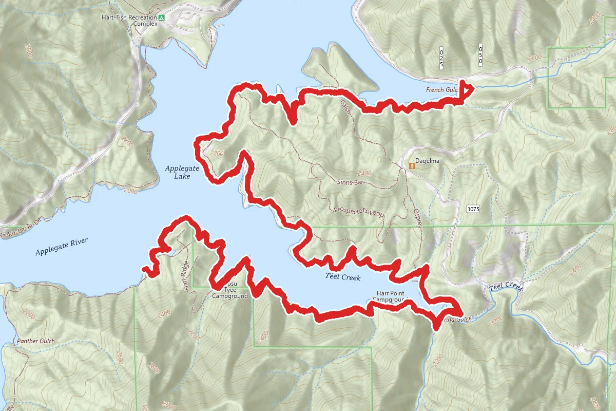 Applegate Lake, French Gulch and Payette Trail