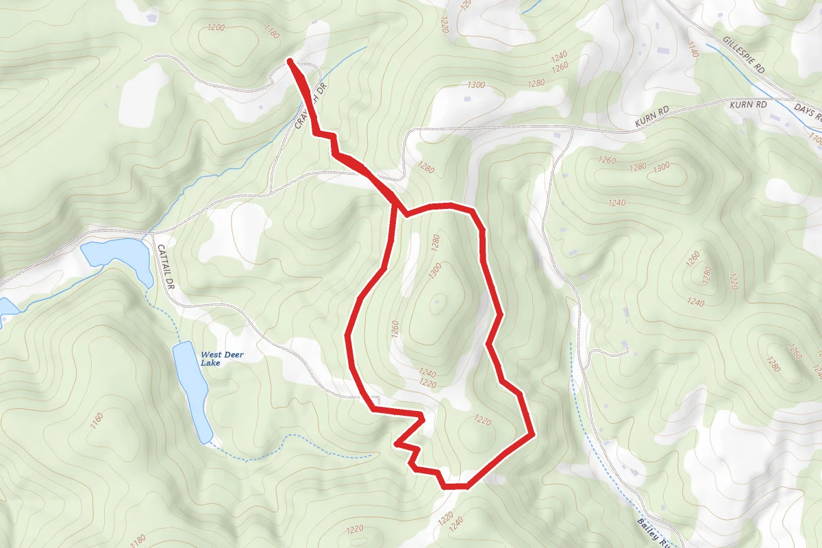 Deer Lakes Park Blue Loop Trail