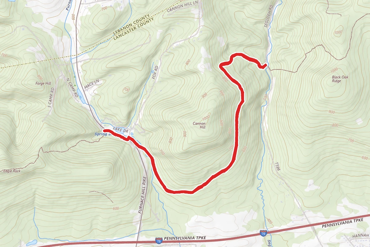 Furnace Hill Pike to Seglock Road via Horseshoe Trail