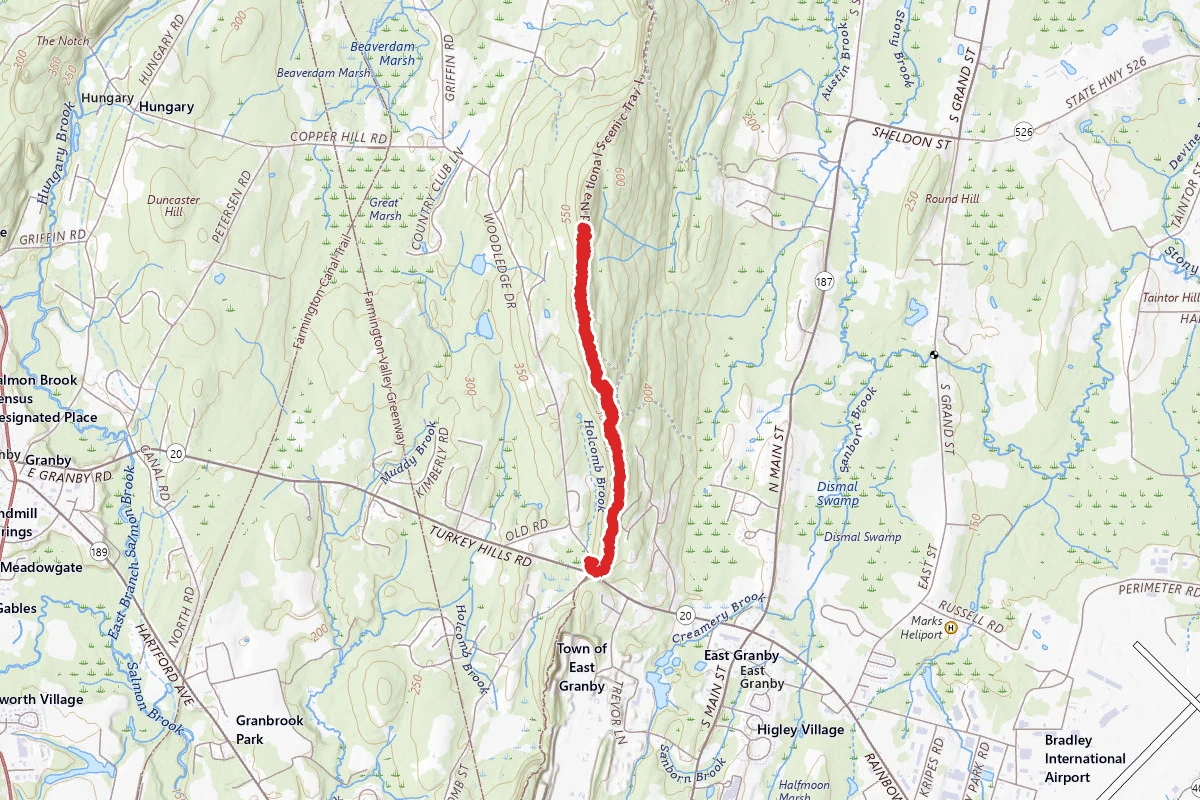 Peak Mountain via Metacomet Trail