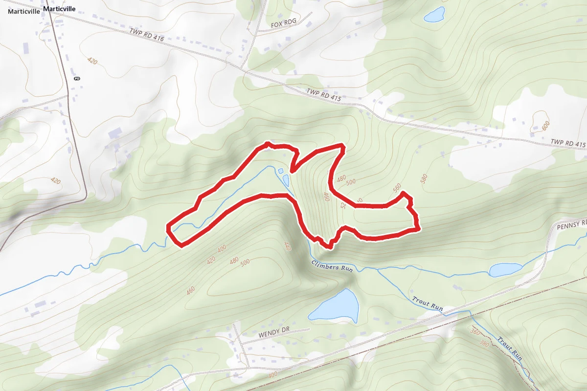Climbers Run Nature Preserve Loop