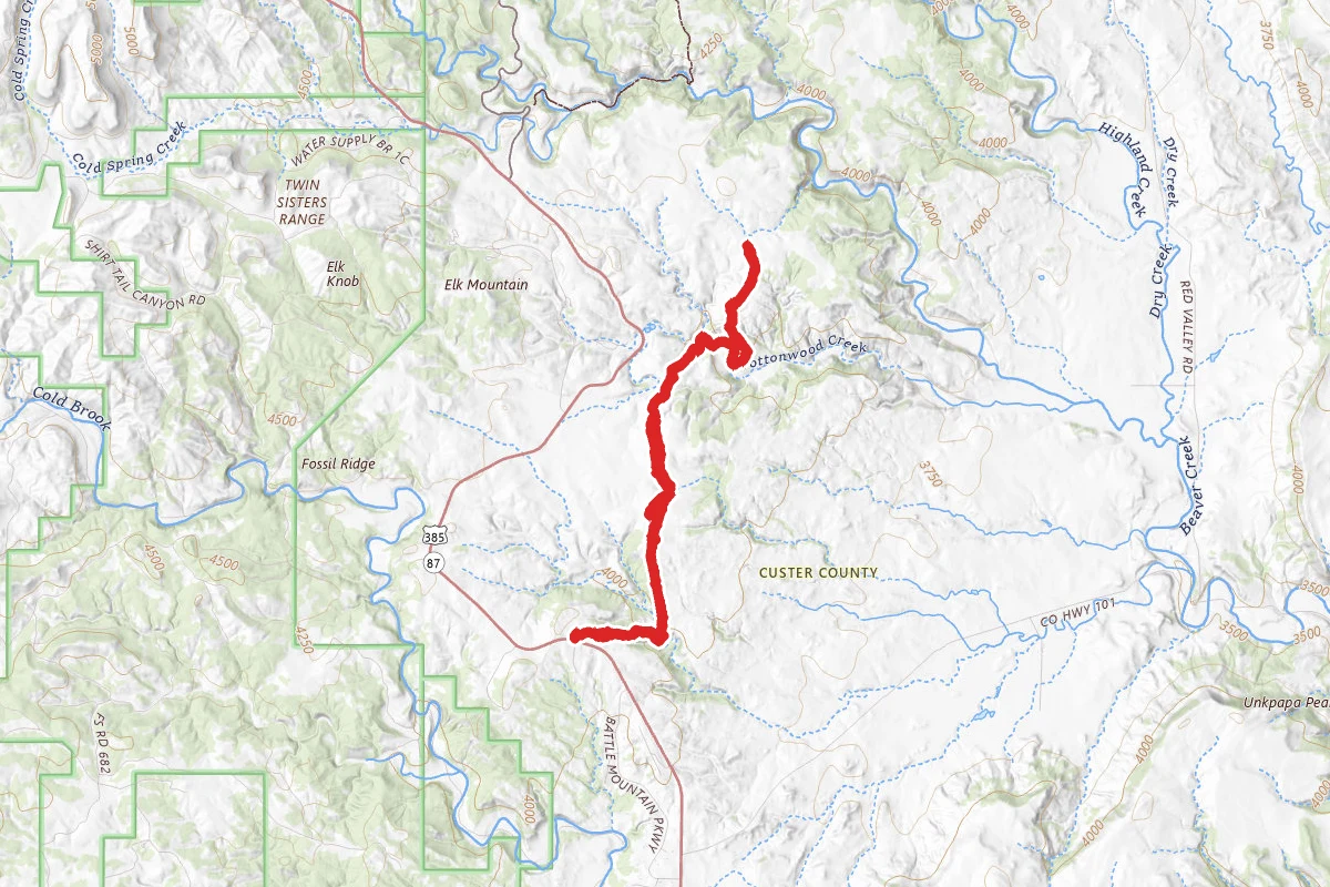 East Bison Flats Trail