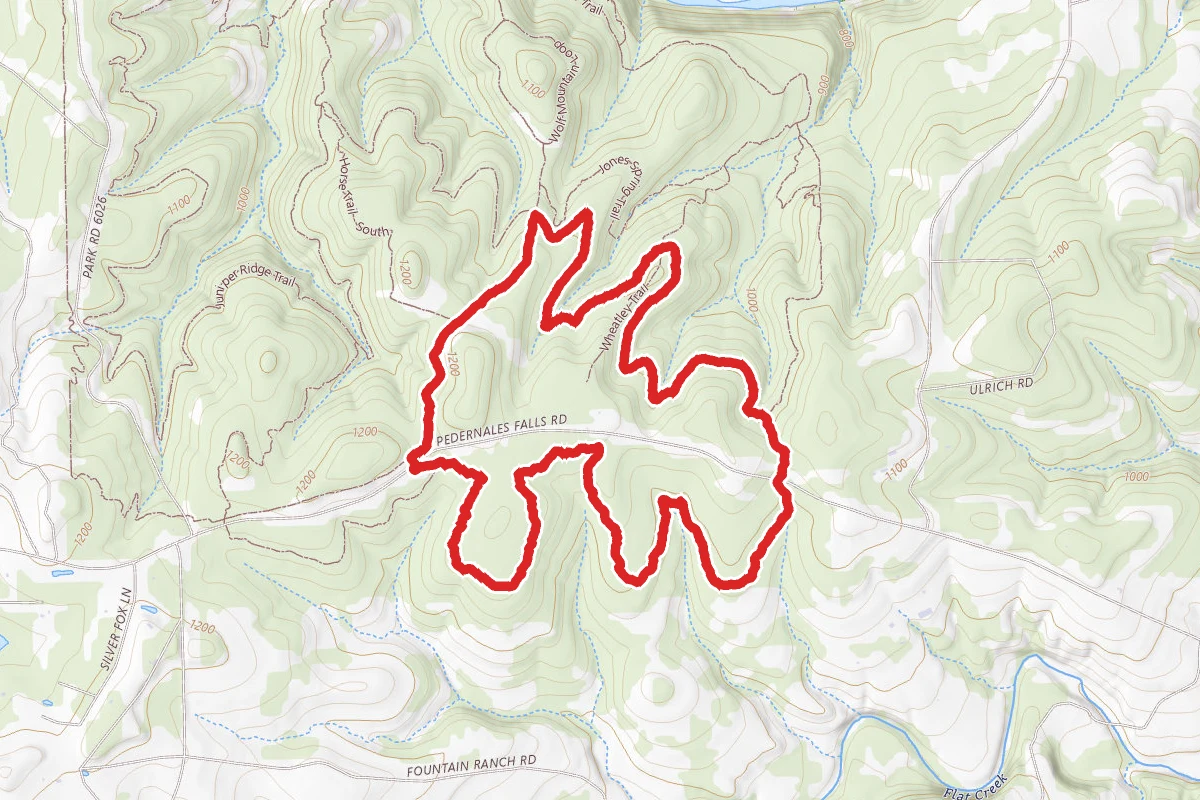 Windmill Road, Juniper Ridge Trail to Madrone Trail Loop