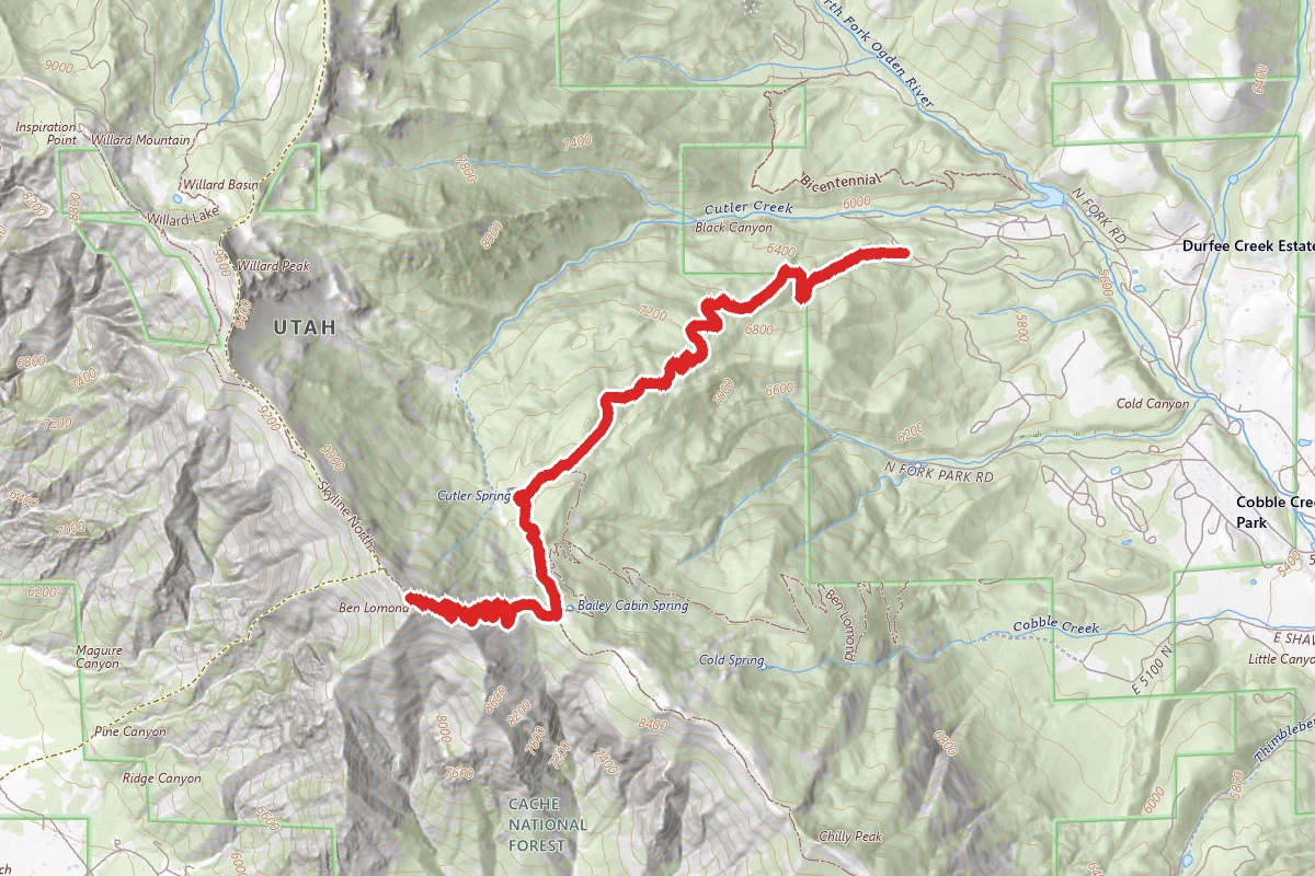 Ben Lomond via Cutler Trail