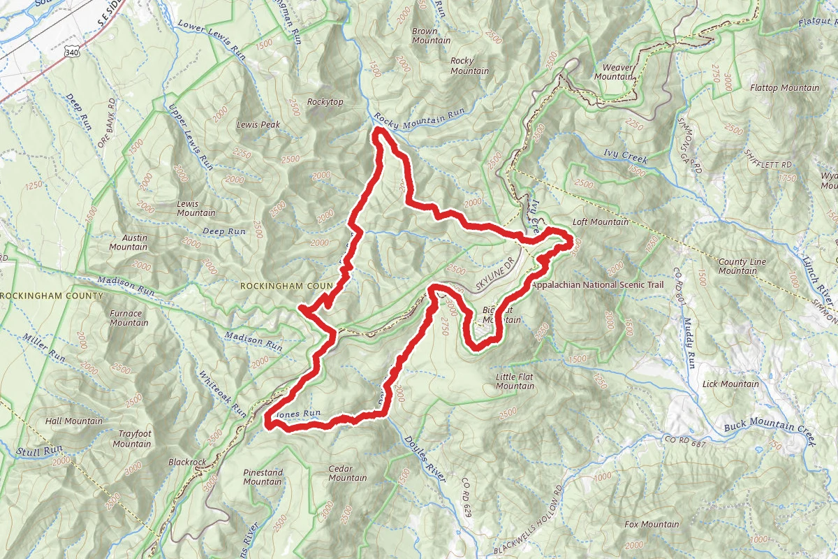 Big Run, Doyles River, and Frazier Loop