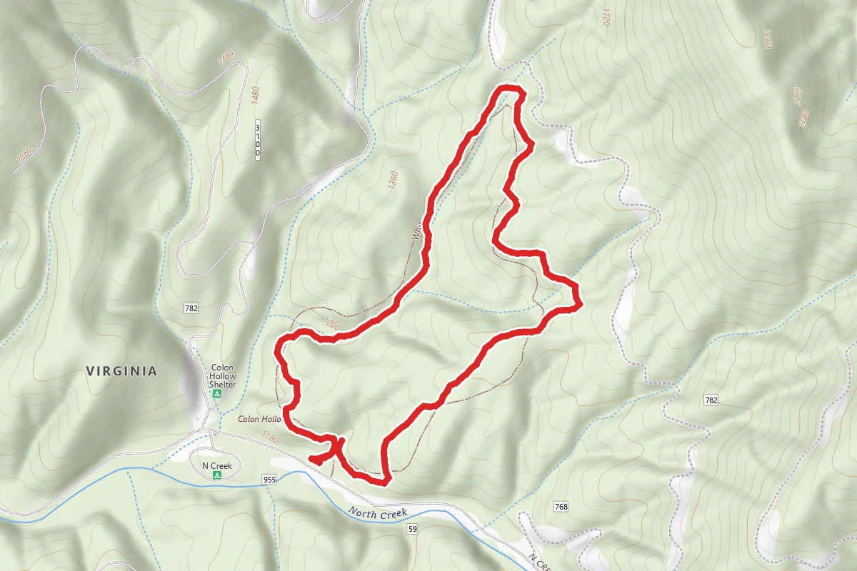 White Tail Loop from North Creek Camping Area