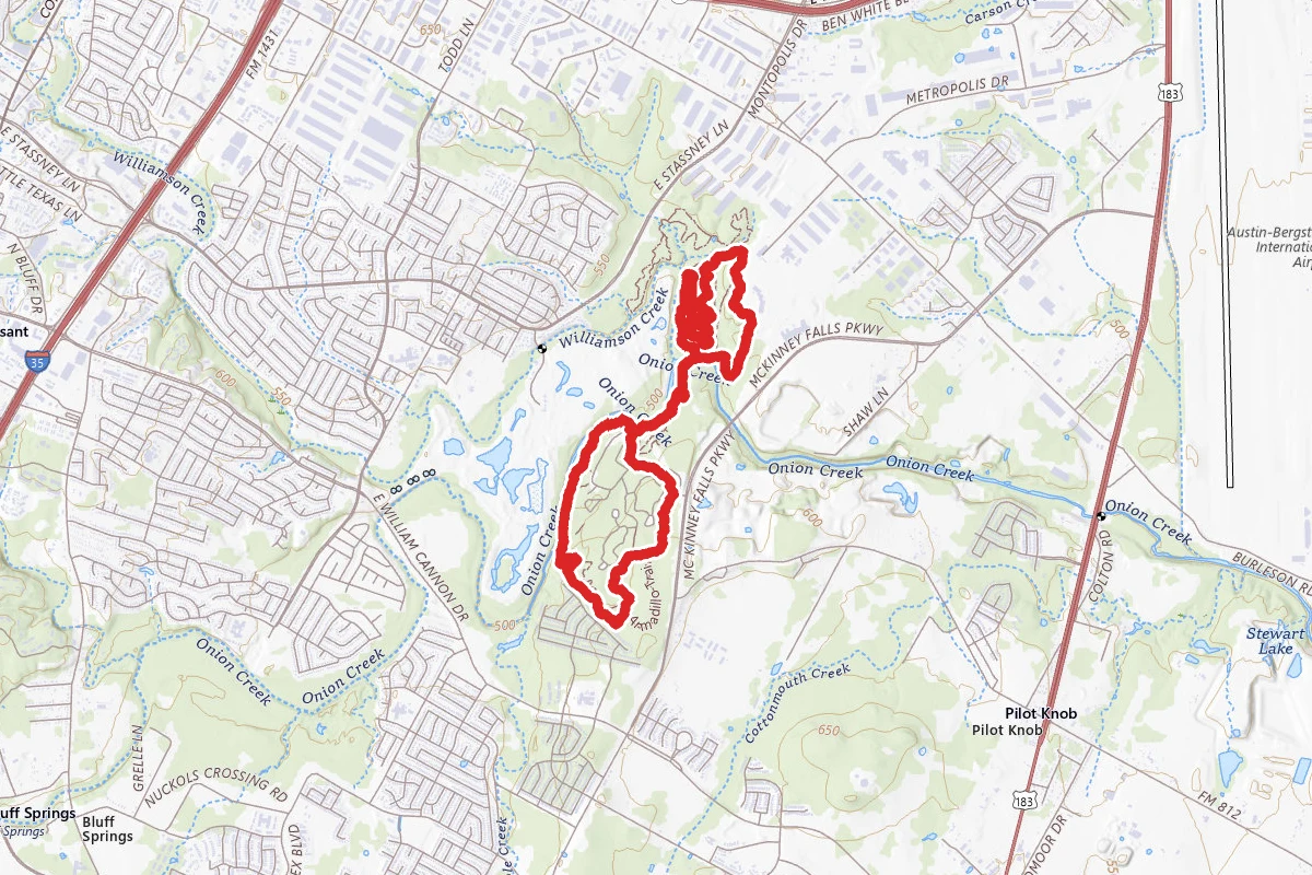 Onion Creek and Homestead Trail Loop
