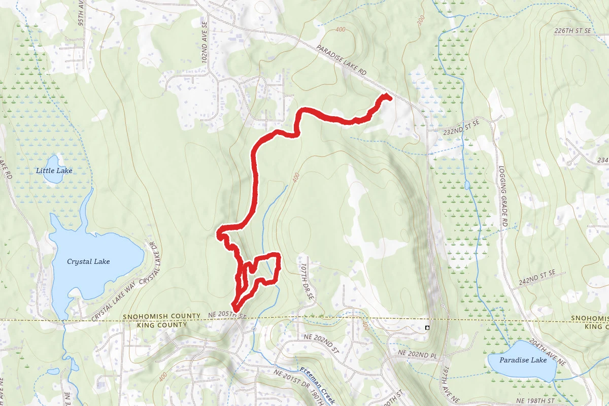 Mainline, Southern Traverse and Cedar Run Loop