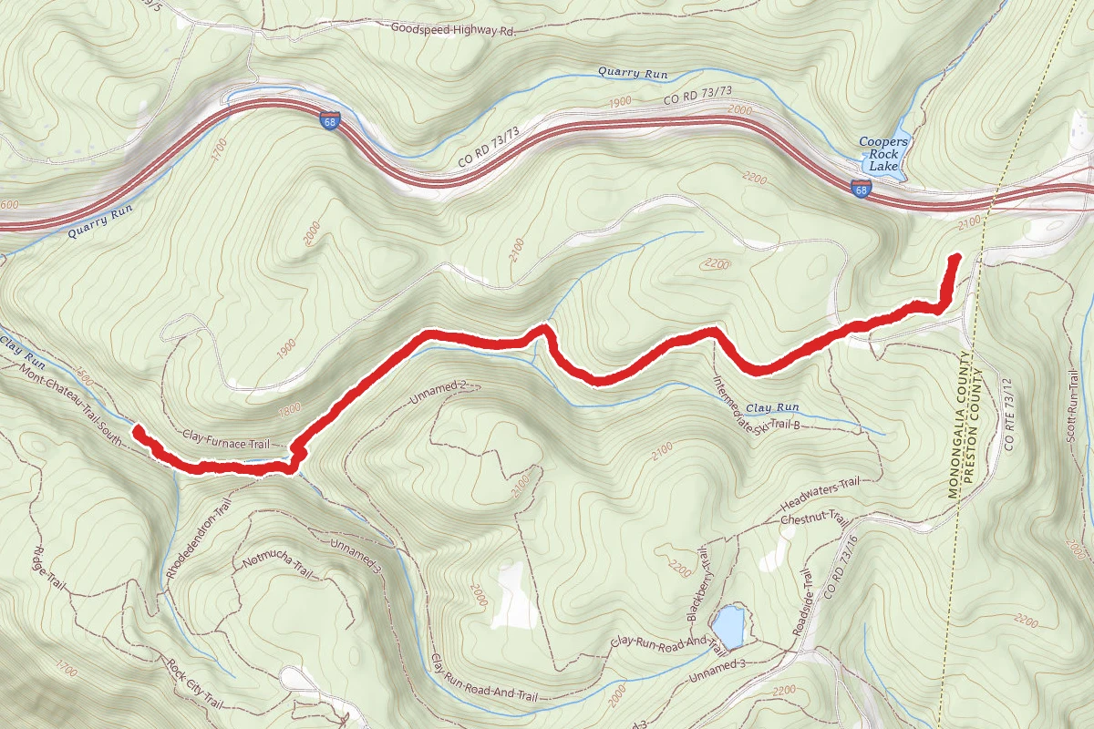 Advanced Ski Trail