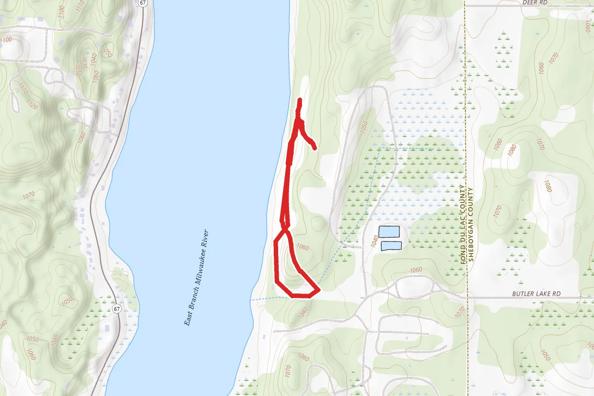 Long Lake Recreation Area Campground Trail