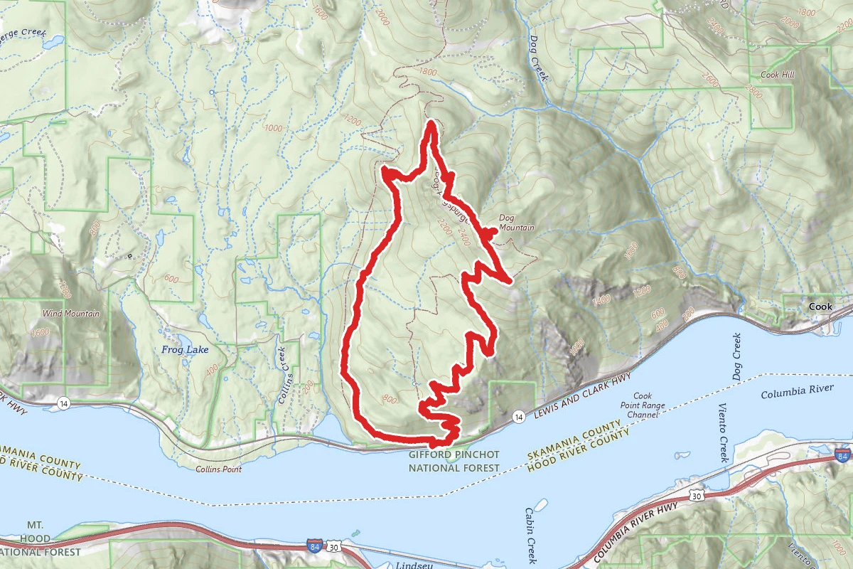 Dog Mountain Long Loop Trail