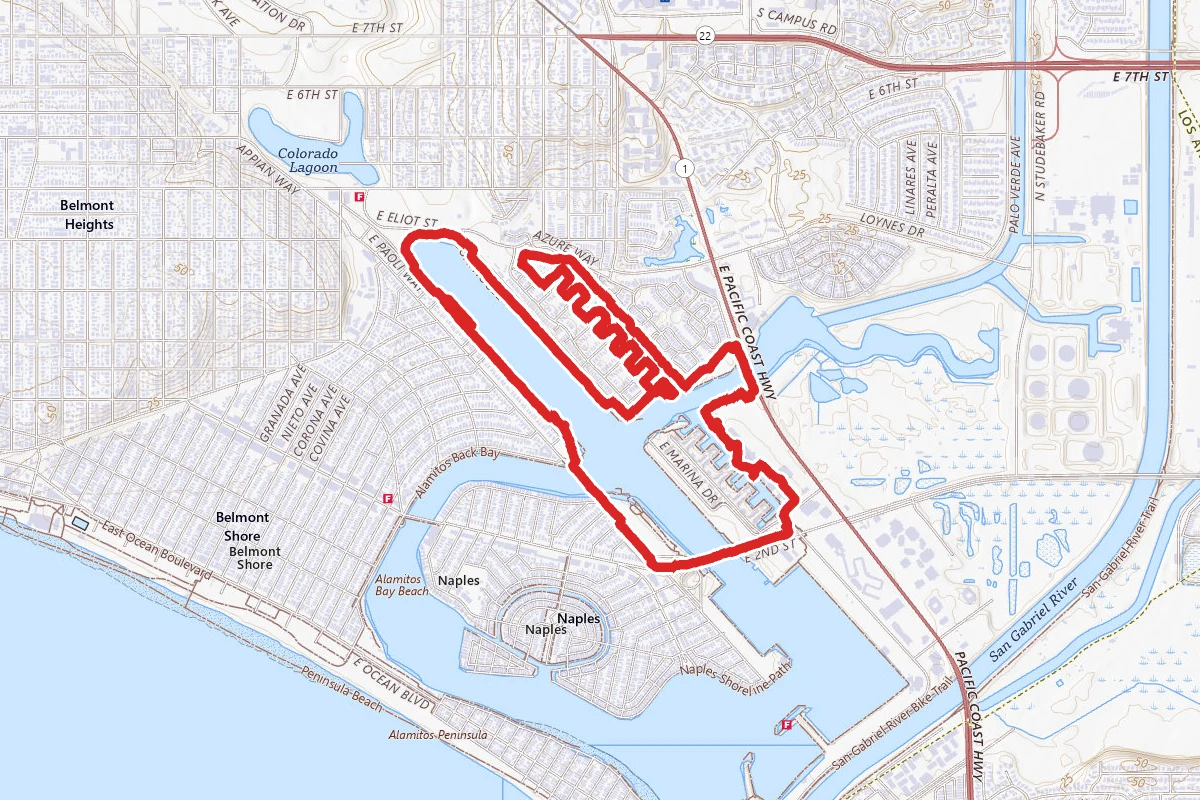 Marine Stadium and Marina Pacifica Loop