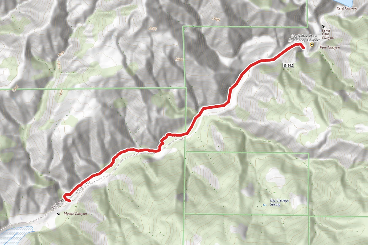 Big Dalton Dam Trail