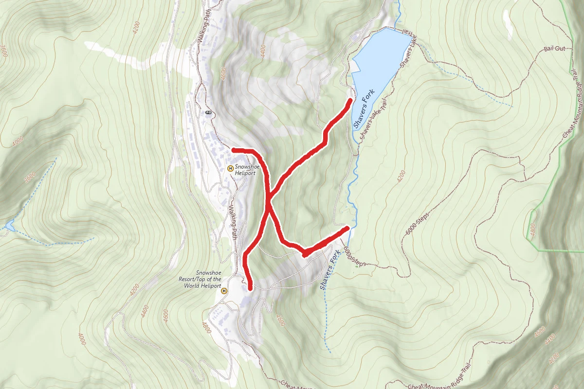 Snoeshoe Mountain Resort Ski Trails
