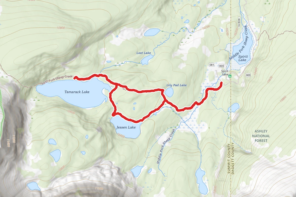 Tamarack and Jessen Lake Trail